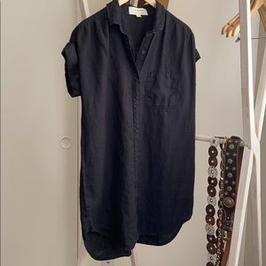 Button Up T-Shirt Dress